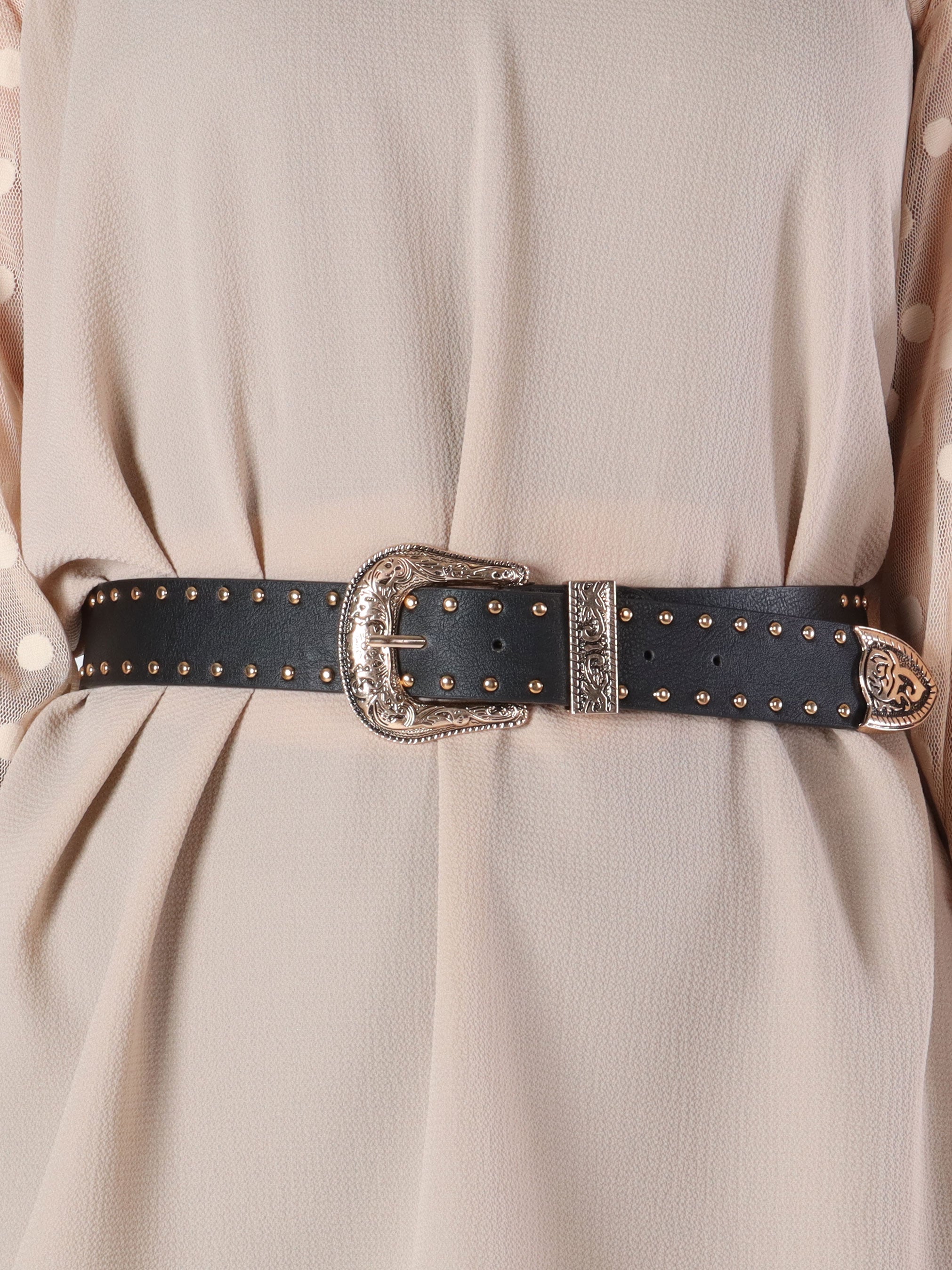 Khadija - Bælte med guld detaljer og spænde